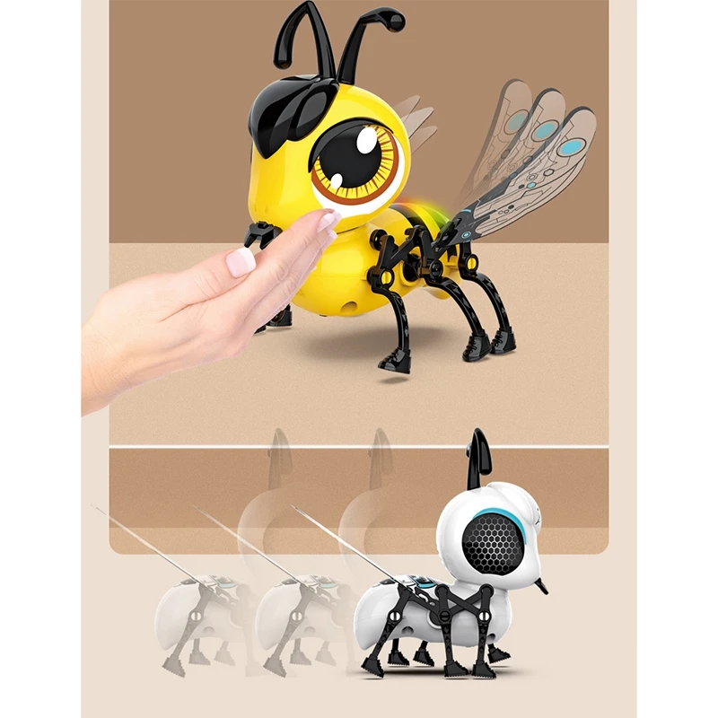

DIY Electronic Toys Musical Singing Walking Electric Bee Pet Toys for Children Kids Electronic Pets Gift Toy