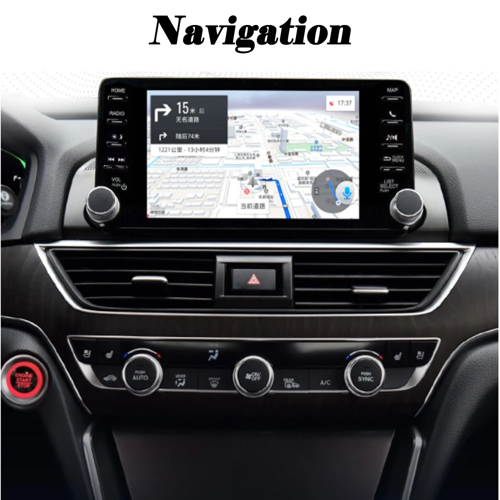 Для Honda Accord Android Авто управление carlife большой экран навигация обновление беспроводной Carplay