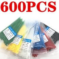 600pcs zip ties 3x100mm nylon self locking cable ties color plastic zip ties velcro cable ties cable organizer wire strap
