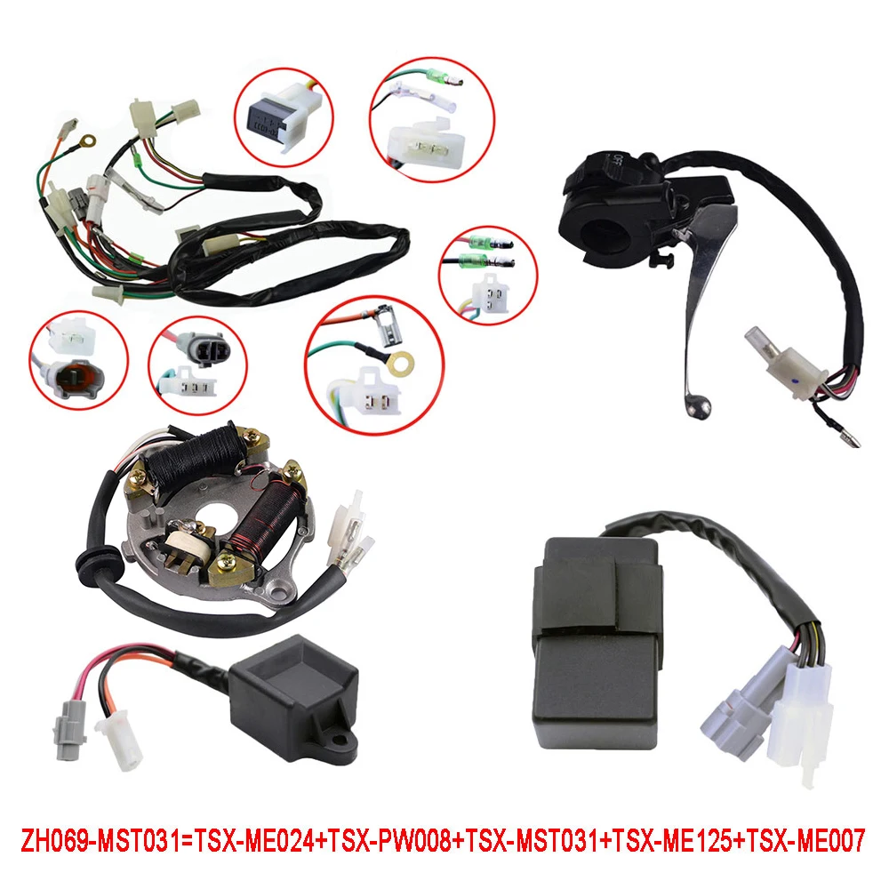 Полный Жгут проводов ткацкий станок переключатель зажигания CDI блок статора