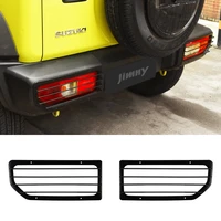 stainless steel car rear light hoods decoration tail lights cover rear lamp trim guards protector for jimny jb64 jb74