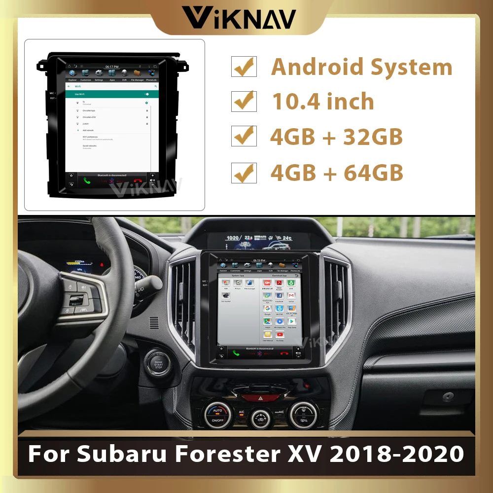Автомобильный мультимедийный плеер для Subaru Forester XV 2018 2020 android авто радио dvd