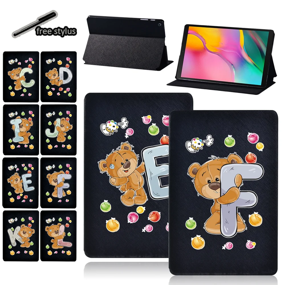 Tablet Case for Samsung Galaxy Tab S6 Lite/Tab S4/Tab S7/Tab S6/S5e Leather Cover Case + Free Stylus