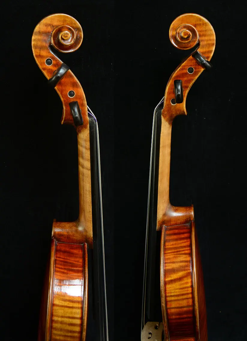Реальное фото Stradivari 1716 скрипка Мессии Master Wang's Work Боснийский клен и Австрийская