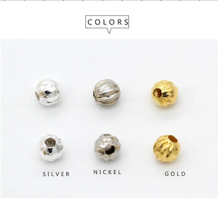 Бусины разделители для браслетов ожерелий ювелирных изделий 100p 3 мм 5 мм|Бусины