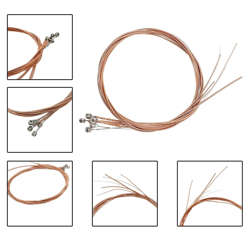 

IRIN A103 6Pcs Acoustic Guitar Strings Phosphor Bronze String Guitar Parts Accessories 0.012-0.053 Inch