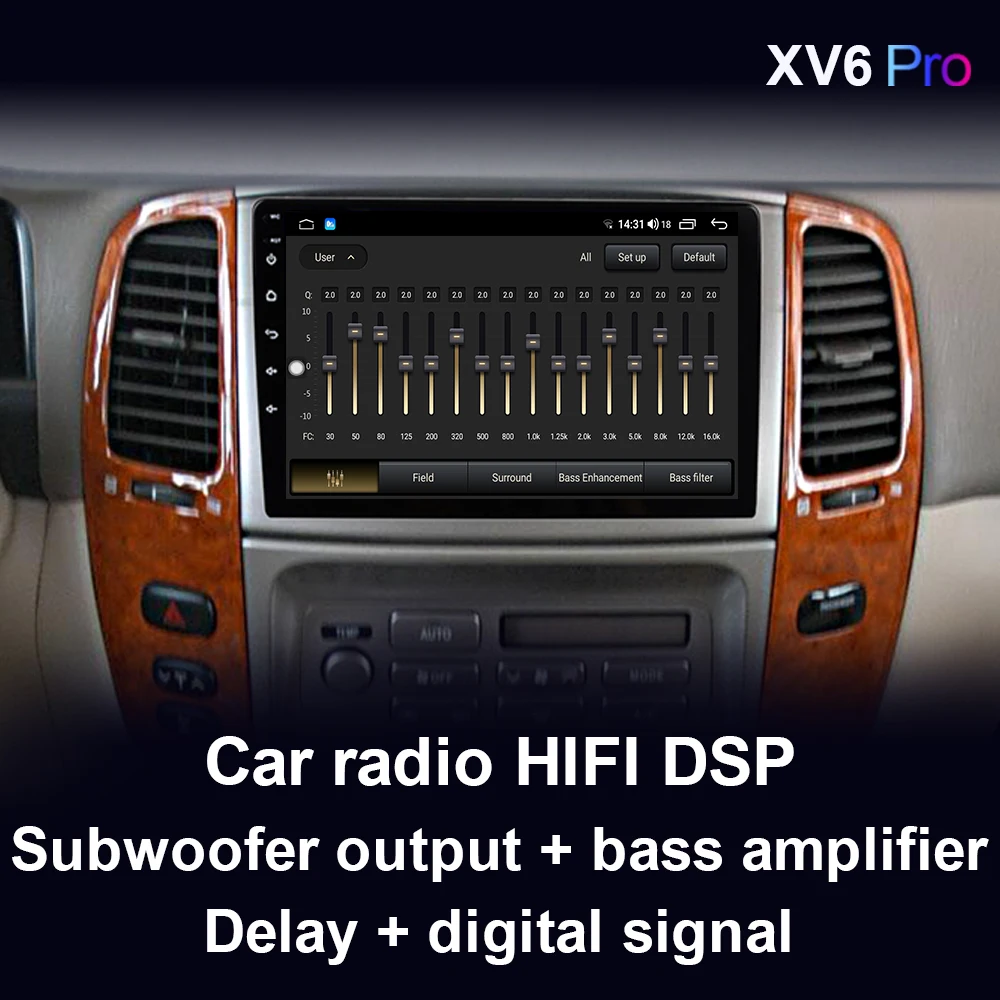 Автомагнитола XIMA Pro 2 din 8 ядер GPS Android 10 для Toyota Land Cruiser LC 100 2002-2007 | Автомобили и