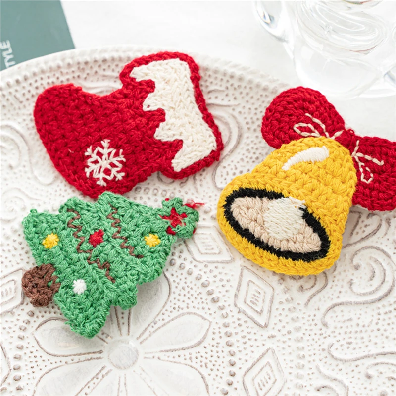 

Children's Christmas Hair Clips Santa Claus Hairpin Sweet Cute Cartoon Side Clip Wool Hairpin Girls Hair Accessories Wholesale