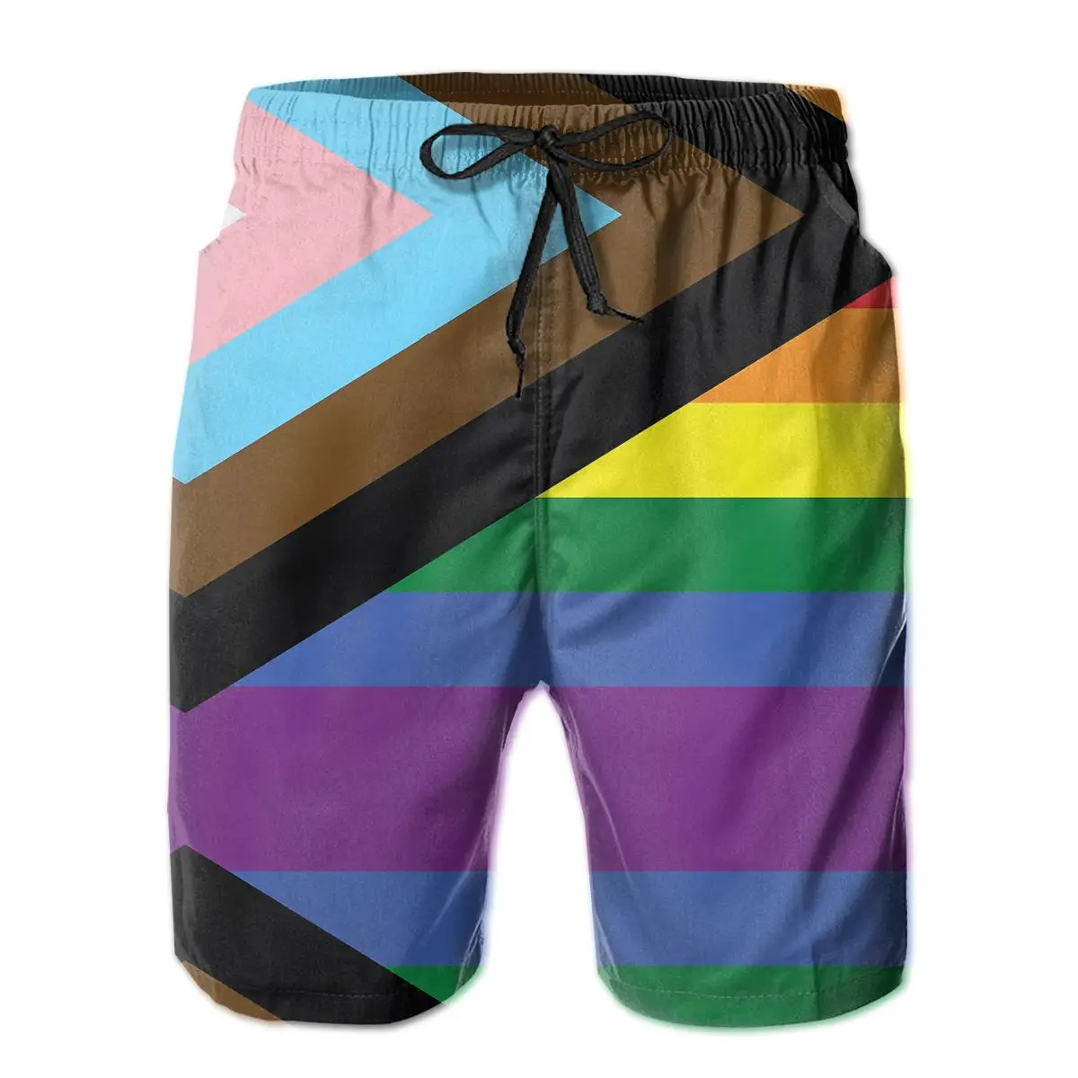

Beach Breathable Quick Dry Funny Novelty R333 Casual New Pride Flag Designs Hawaii Pants
