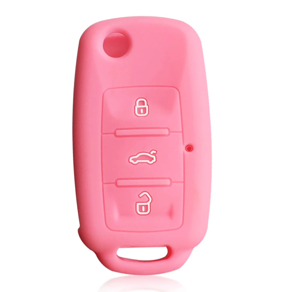 Силиконовый чехол для автомобильного ключа VW Golf 4 POLO Passat B5 T4 Seat Cordoba Altea XL Leon Skoda Octavia