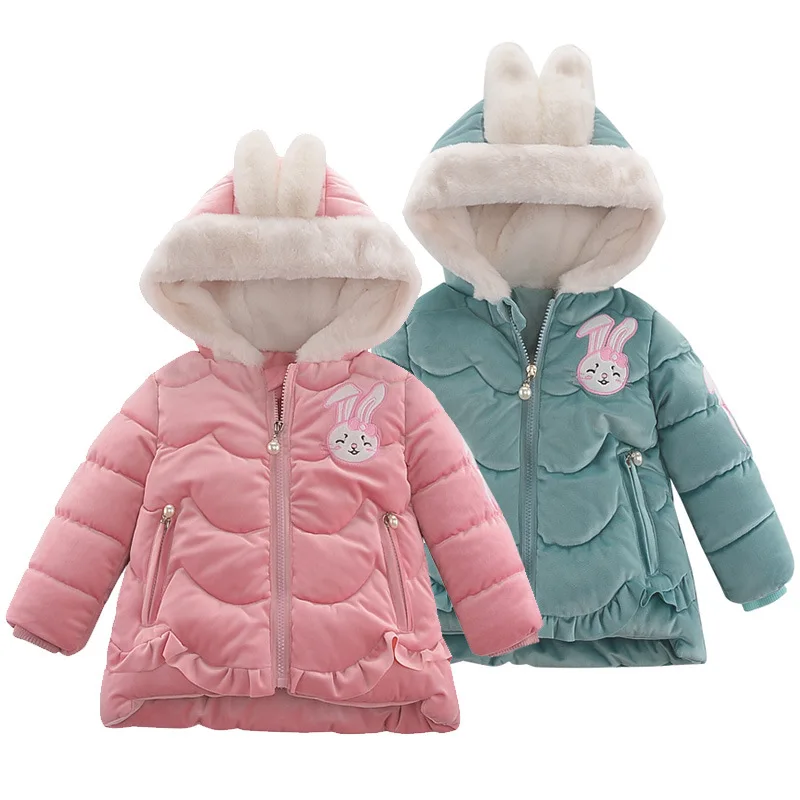 

girls winter coat Autumn Winter Warm Jackets For Girls Coats Baby Girls Jackets Kids Hooded Outerwear Coat Children Clothes