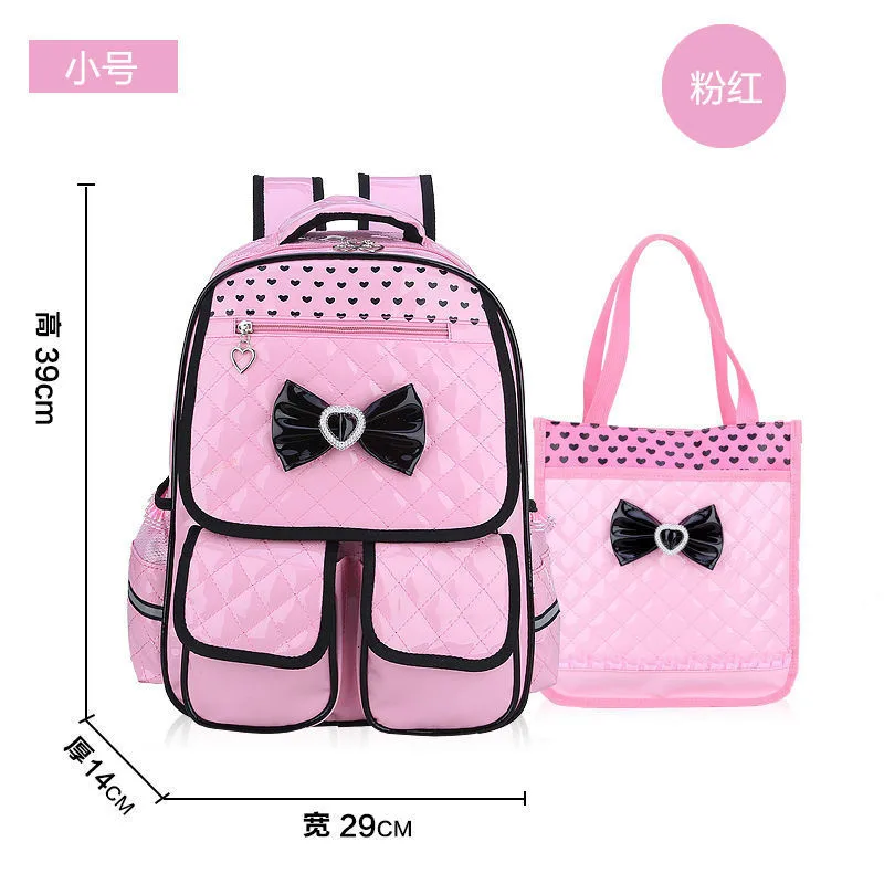 School Kids waterproof Bags Children Backpack set Girls pu leather Backpacks Schoolbags Kids princess Backpack Mochila Infantil