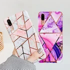 Мраморный цветочный чехол для Samsung Galaxy A40 A50 A70 A41 A51 A71 A52 A72, задняя крышка, мягкие силиконовые чехлы для телефонов, Coque Shell