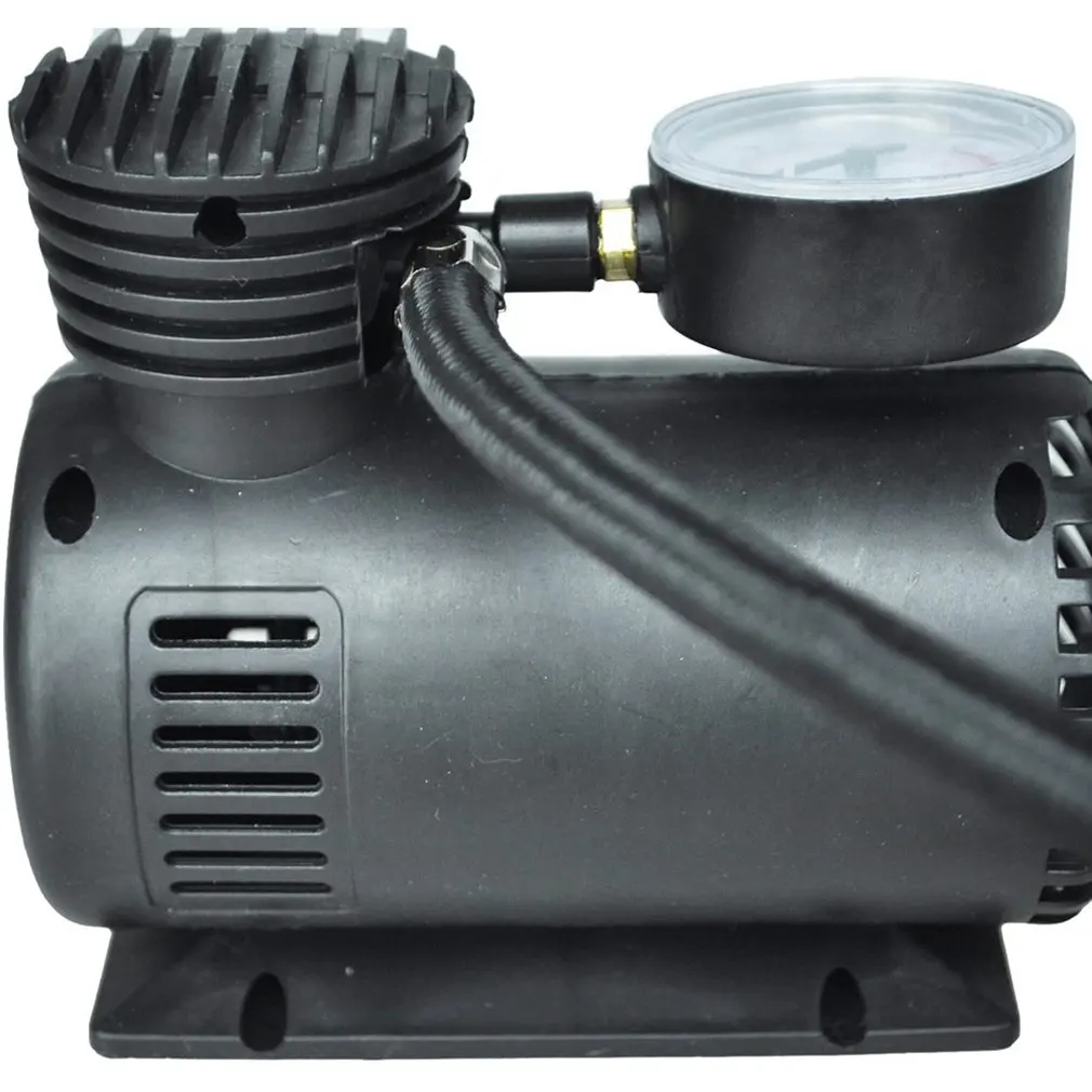 

Mini Auto Air Compressor Protable Electric Auto Air Pump Tire Inflator Pumb Metal Single Cylinder Electric Inflator Pump