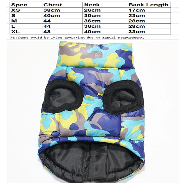 Теплая куртка для собак пальто домашних животных водонепроницаемая одежда жилет