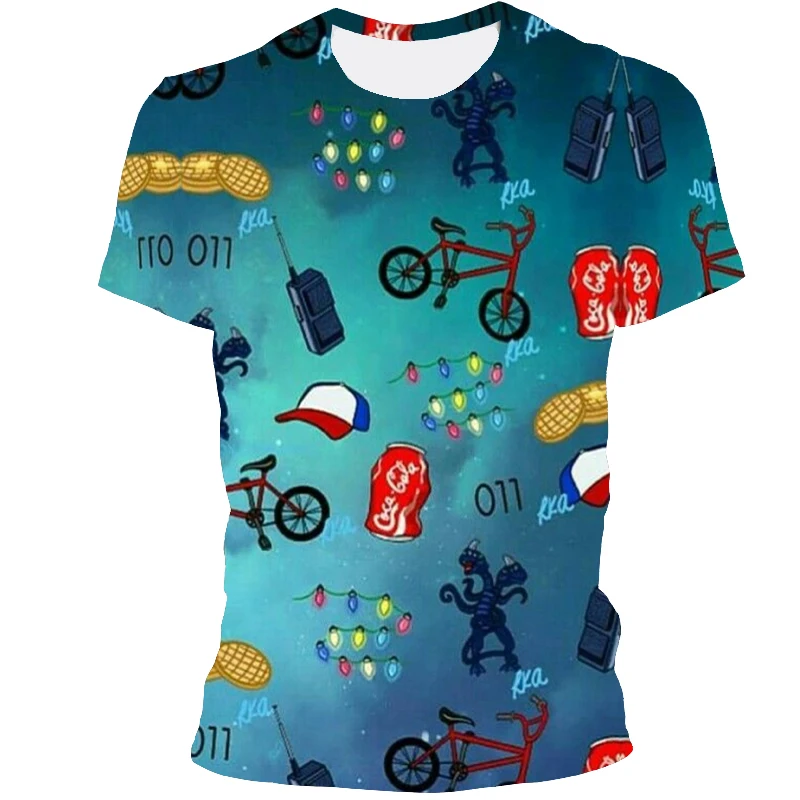 

Мужская футболка с коротким рукавом, короткий рукав, 3d-принт