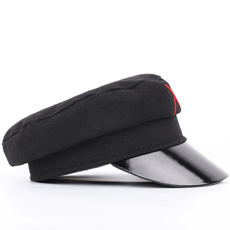 Хепберн бренд для мужчин и женщин Военная Кепка вышивка хлопок восьмиугольная