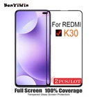 2 шт., 100% Оригинальная защита экрана с полным покрытием, закаленное стекло для XIAOMI Redmi K30, устойчивое к царапинам защитное стекло для K30 пленка