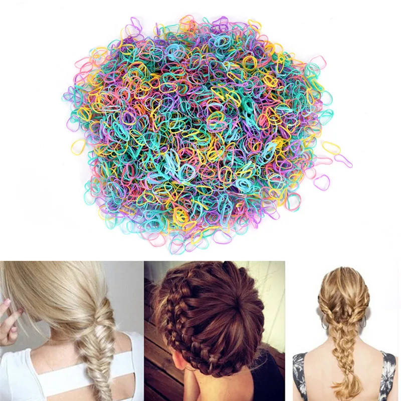 

3000 искусственные Детские резинки для волос из ТПУ, эластичные резинки для девочек, резинка для завязывания, канцелярские принадлежности, ре...