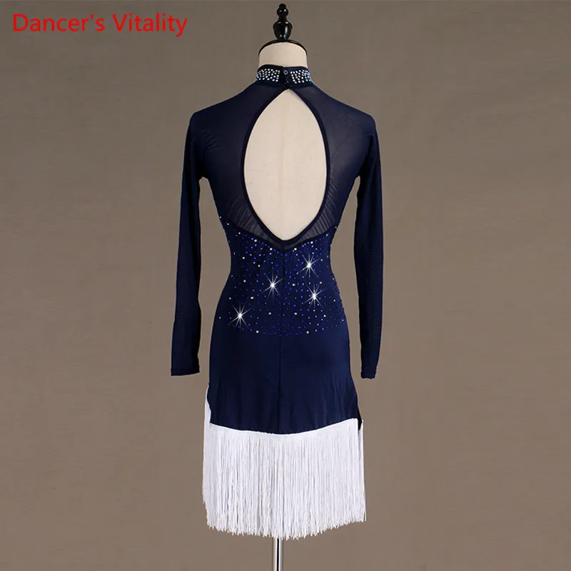 2021 NEW Long Sleeves Dance Dress Women's Latin Competition Pattern Waltz / Tango Free Delivery | Тематическая одежда и