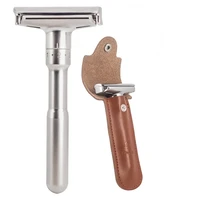 safety razor straight razor for men adjustable close shaving classic double edge razor blades knife replacement shaving set