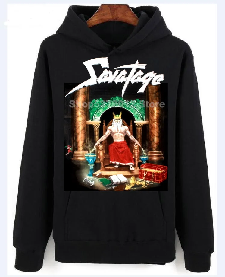 SAVATAGE HALL из горного короля черный прогрессивный тяжелый металл новая мода Мужской