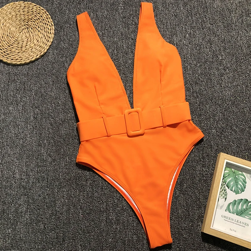 Peachtan Maillot de bain femme купальники женские боди Цельный купальник монокини с глубоким v-образным вырезом бикини пуш-ап