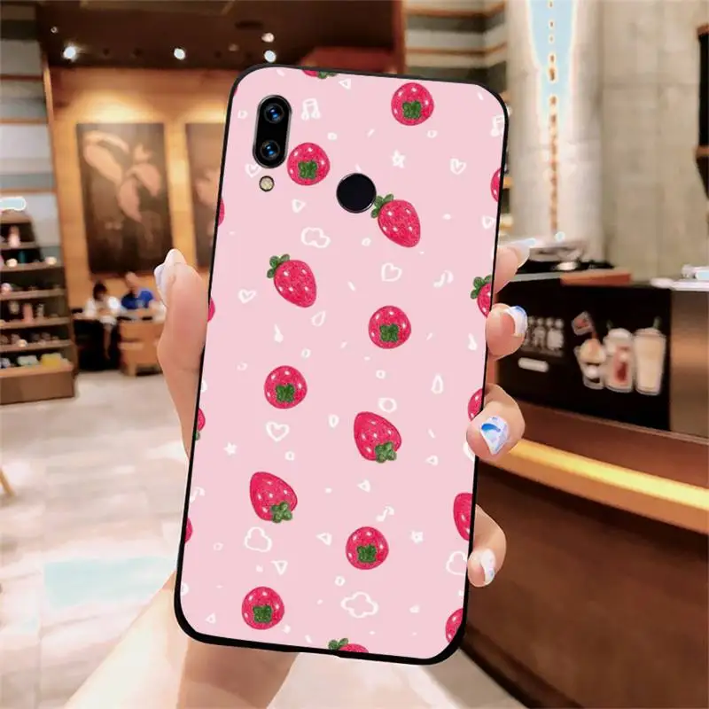 

Pink Cherries Cherry Strawberry Phone Cases For Xiaomi Redmi note 7 8 9 t k30 max3 9 s 10 pro lite