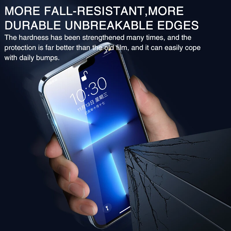 2pcs full cover tempered glass on the for iphone 13 12 11 pro max screen protector on iphone x xr xs max 7 8 6 6s plus se glass free global shipping