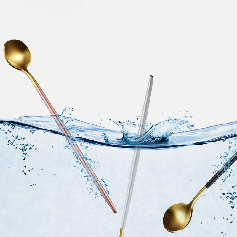 Ложка для кофе из нержавеющей стали креативная круглая квадратная форма