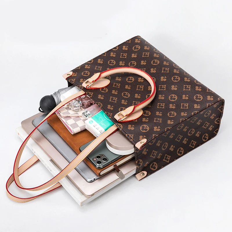 

Luxury Shoulder Messenger Bag for Women 2021 Vintage Print Leather Women's Handbags Designer Purse Ladies Hand Bags Bolso Mujer