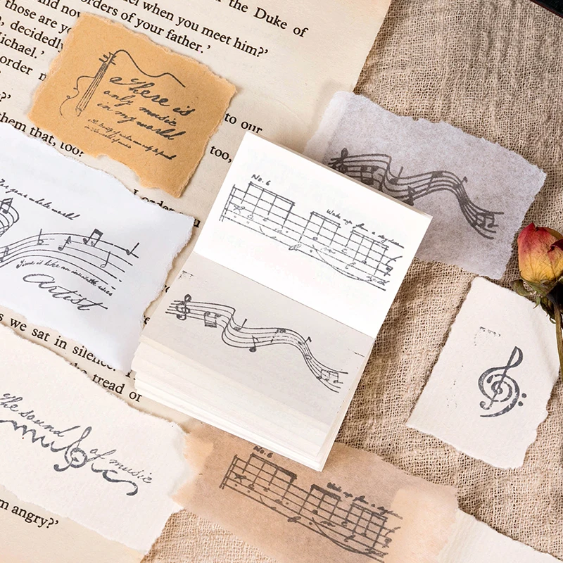 Винтаж нотного декоративная печать деревянные и резиновые штампы для