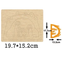 religion believers prayer wooden mold wood dies for diy leather cloth paper craft fit common die cutting machines on the market