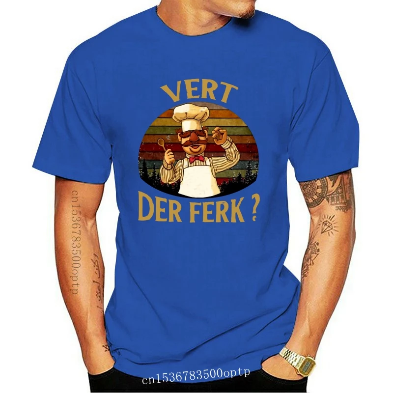 Новинка Шведский шеф-повар Vert Der Ferk Sunset черная футболка для мужчин и женщин