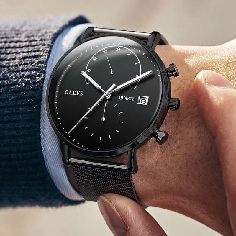 Часы мужские оригинальные модные дизайнерские часы Роскошные Водонепроницаемые