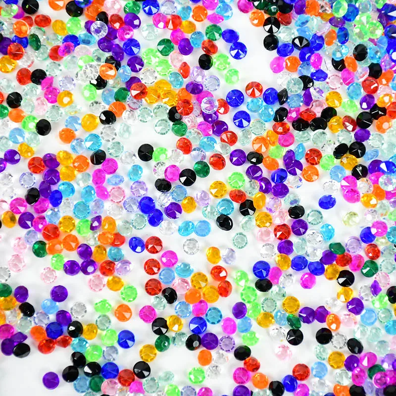 

2000pcs/bag 4mm Acrylic Diamond Crystal Rhinestone DIY Nail Art Decorations Manicure Tools Accessories Wedding Party Decoration