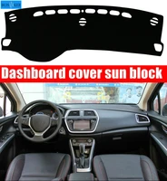 car inner auto dashboard cover dashmat pad carpet sun shade dash board cover fit for suzuki s cross 2014 2015 2016 2017 2018
