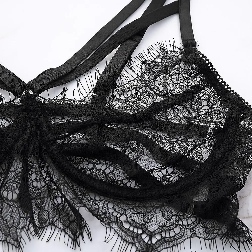 

New Sexy Fashion Lace Lingerie Underwear Sleepwear Nightdress Pajamas Garter Lingerie Sexy Hot Erotic Porno Costumi #4M05