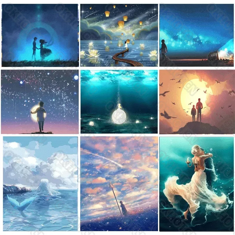 Алмазная живопись сделай сам ночное небо пара круговых сверл квадратные