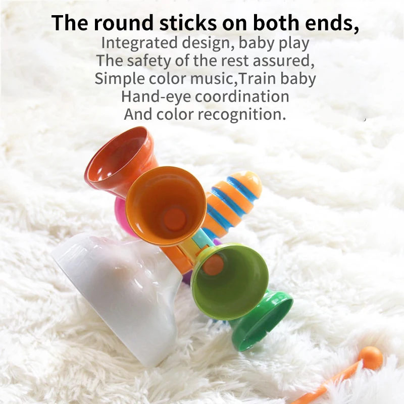 

Baby Creative Dazzling Sound Rotating Bell Colorful Note Percussion Bell Musical Toy Early Education Musical Instrument For Kids