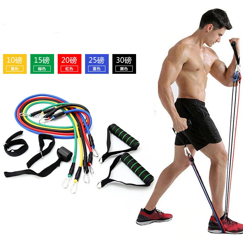 

Набор эластичных эспандеров для фитнеса, спортивные резиновые ленты для бодибилдинга, 11 шт.