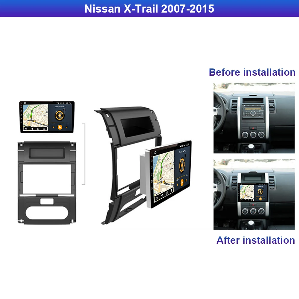 Runningway Android 10 0 5G автомобильный DVD плеер для Nissan X Trail 2007 2015 4G + 64G автомобильное радио