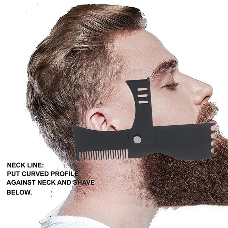 1 шт. симметричная Обрезка бороды формирователь для укладки шаблон формирования