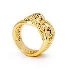 VAROLE Панк Полые поворотные кольца для женщин золотого цвета кольцо Модные ювелирные изделия вечерние подарок оптовая продажа