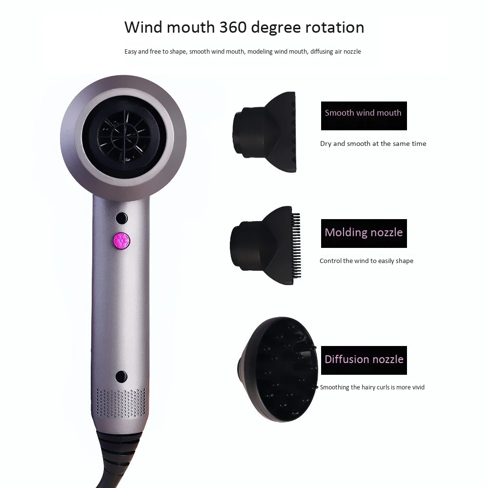 

Ionic Hair Dryer Professional Blow Dryer with Powerful AC Motor Negative Ion Technolog Blow Dryer for Home Salon Travel