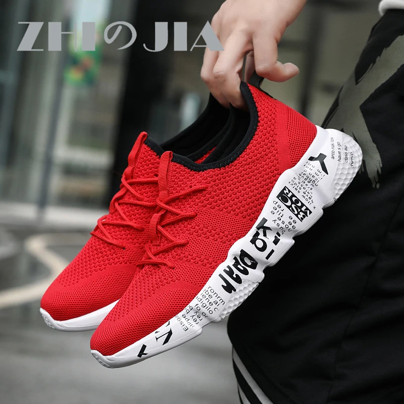 

Men Sneaker Casual Fashion New 2022 Light Breathable Large Size Red Mesh Size 47 High Quality Cheap Comfortable Wearable Shoes