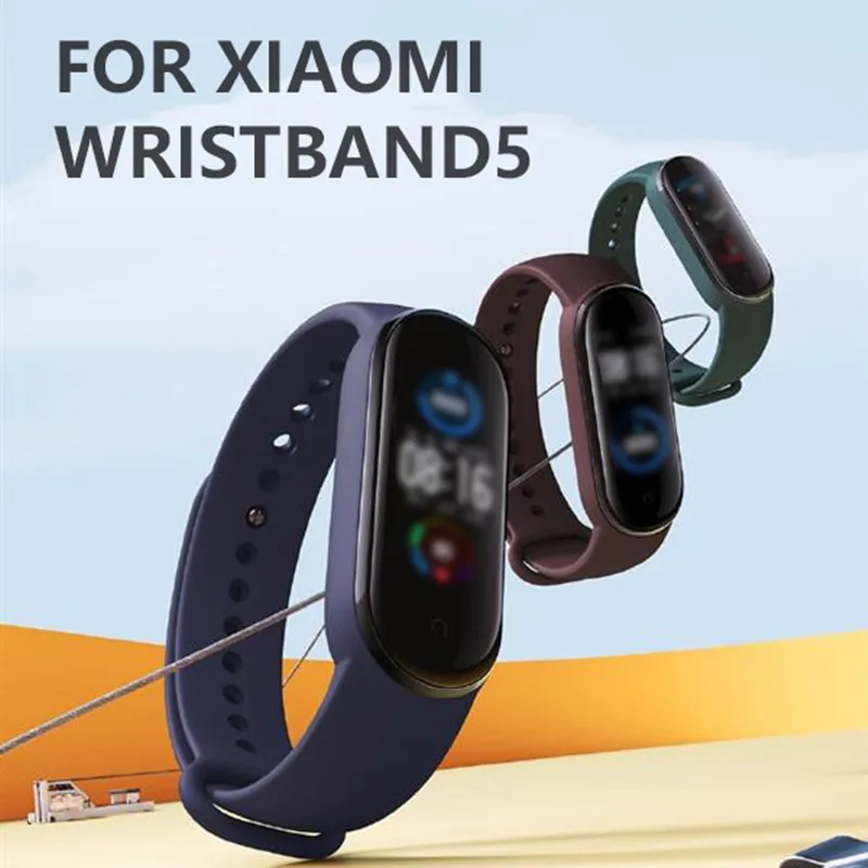 

1pc Colorful Screen Sport Smart Bracelet Heart Rate Fitness Tracker Waterproof For Xiaomi Mi Band 5 Bracelet 5 Smart Wristbands