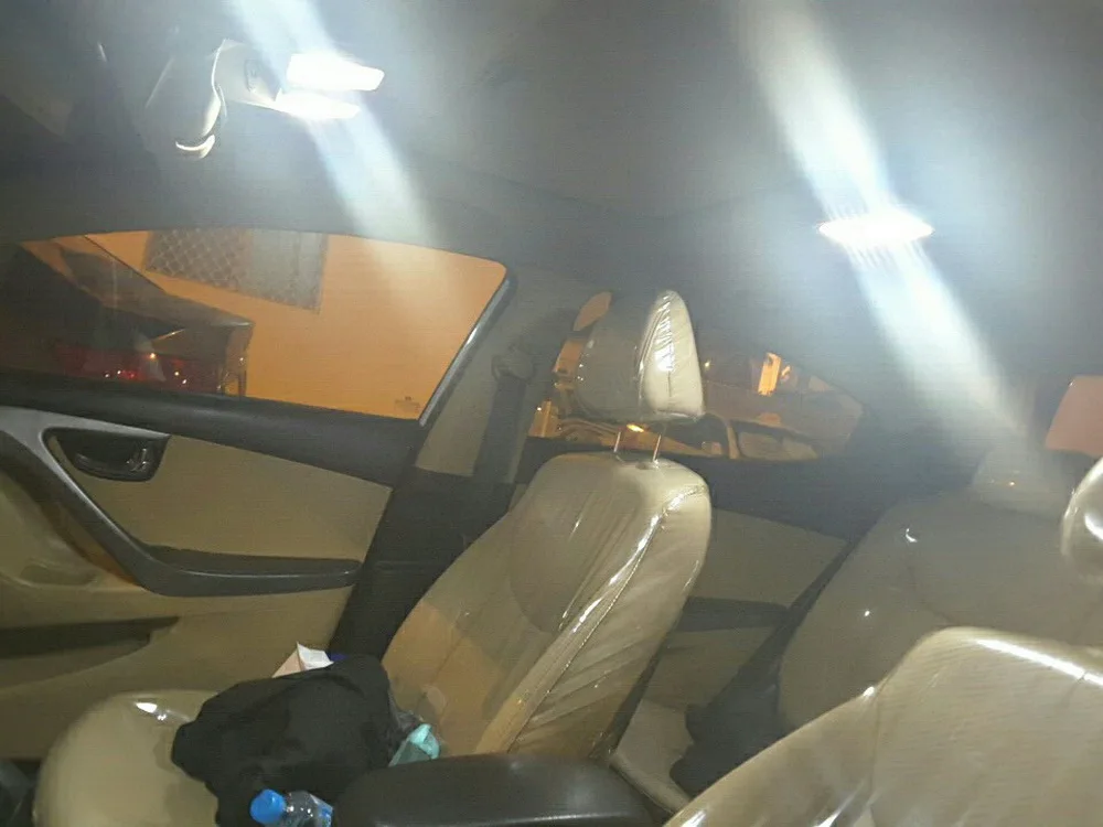 July King светодиодный чехол для чтения салона автомобиля для hyundai Accent Avante Elantra и KIA K3 и т. д., 3 шт./лот, 6000K 5050SMD