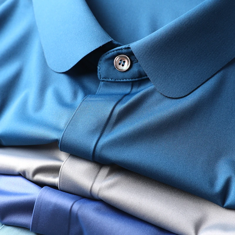 

Рубашка JSBD мужская с круглым воротником, модная блуза без швов, с клеевым узором, в повседневном и деловом стиле, с коротким рукавом, лето