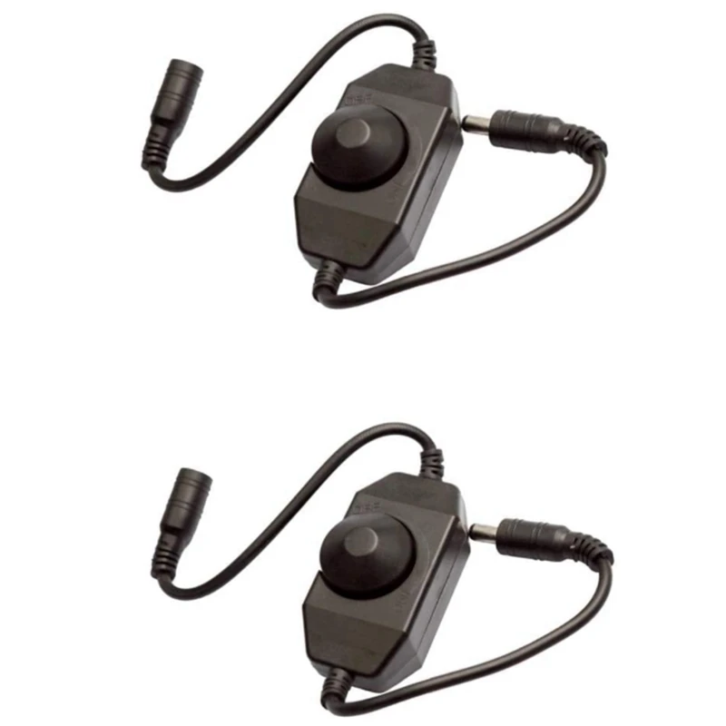 

2Pcs Dc12 V-24 V Mini Dimmer Led Brightness Dimming Controller for 3528 5050 5630 Single Color LED Dimmer